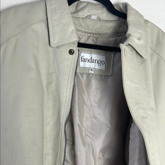 Fandango Cream Leather Jacket - Picture 1 of 15